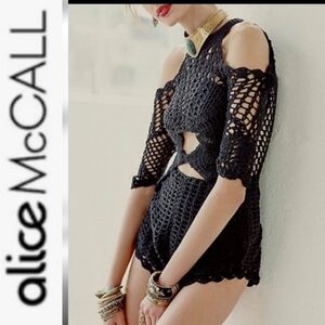 Alice McCall Hocus Pocus Crochet Playsuit